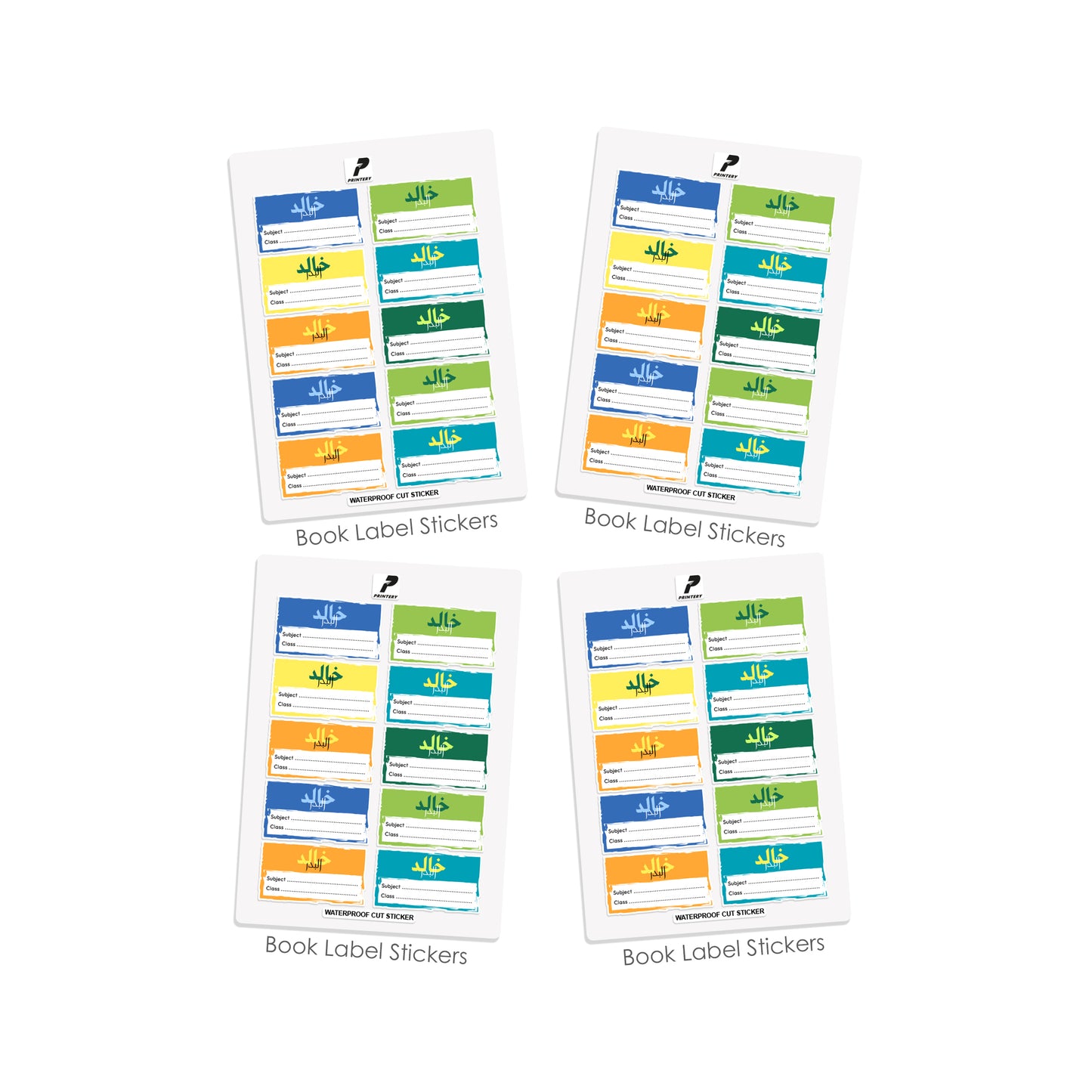 School Label Stickers Pack D178 - Boy