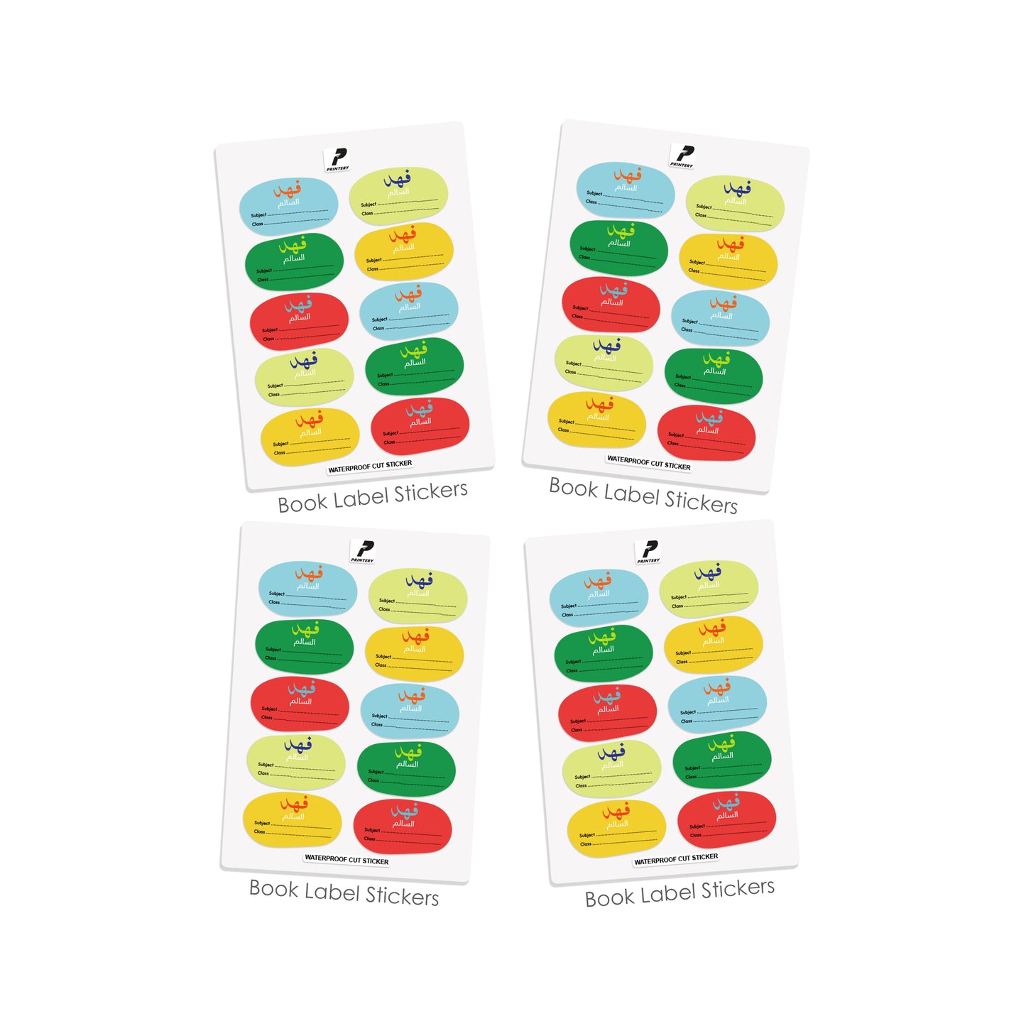 School Label Stickers Pack D173 - Boy