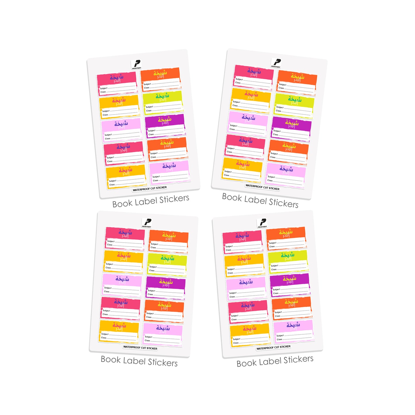 School Label Stickers Pack D178 - Girl