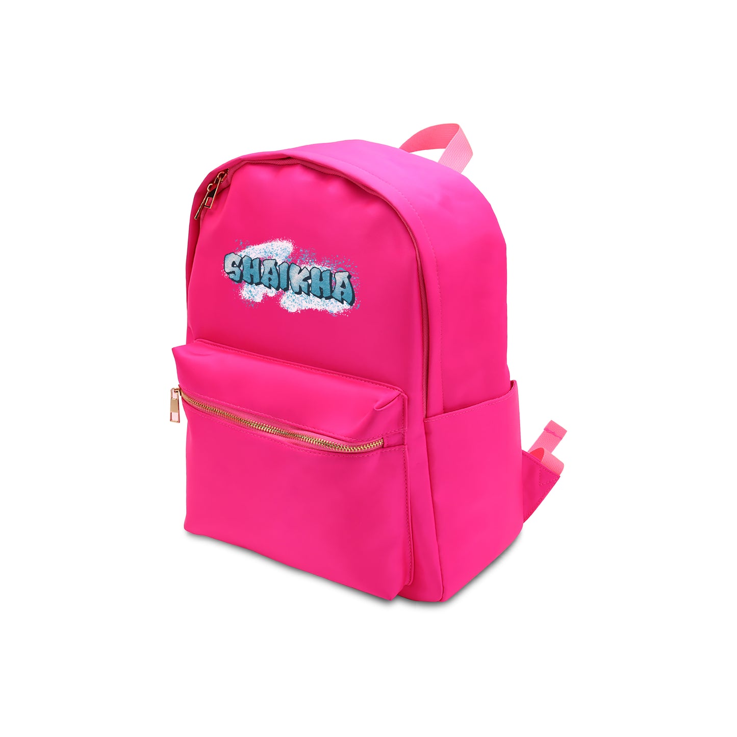 Hot Pink School Backpack 2025 - Graffiti