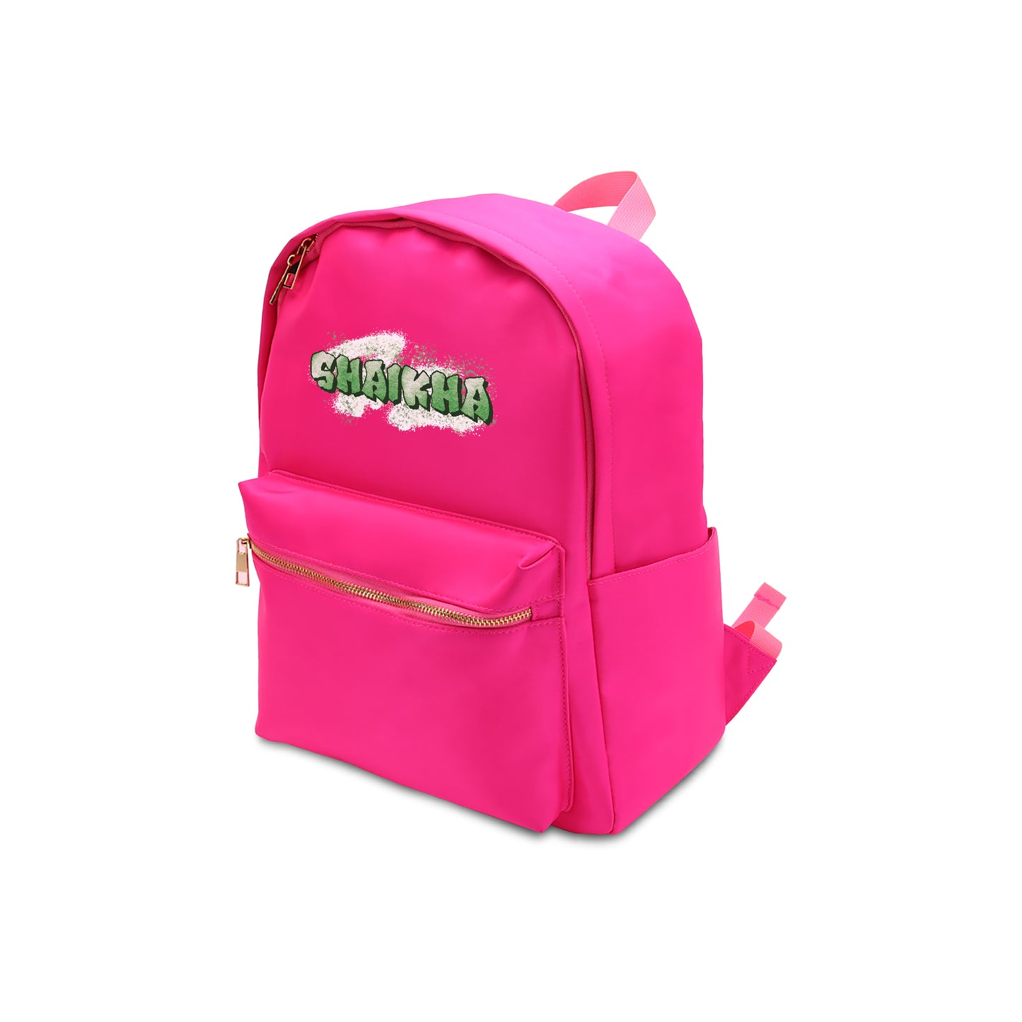Hot Pink School Backpack 2025 - Graffiti