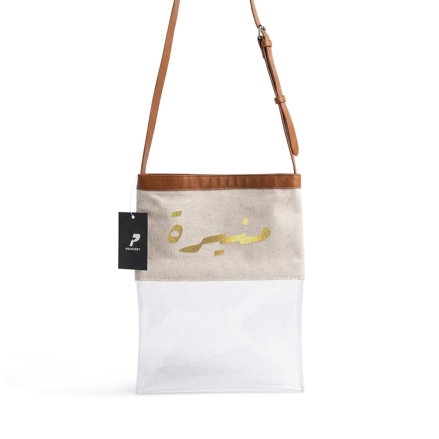 Gergean Leather Rectangle Cross Bag RD02 - Golden