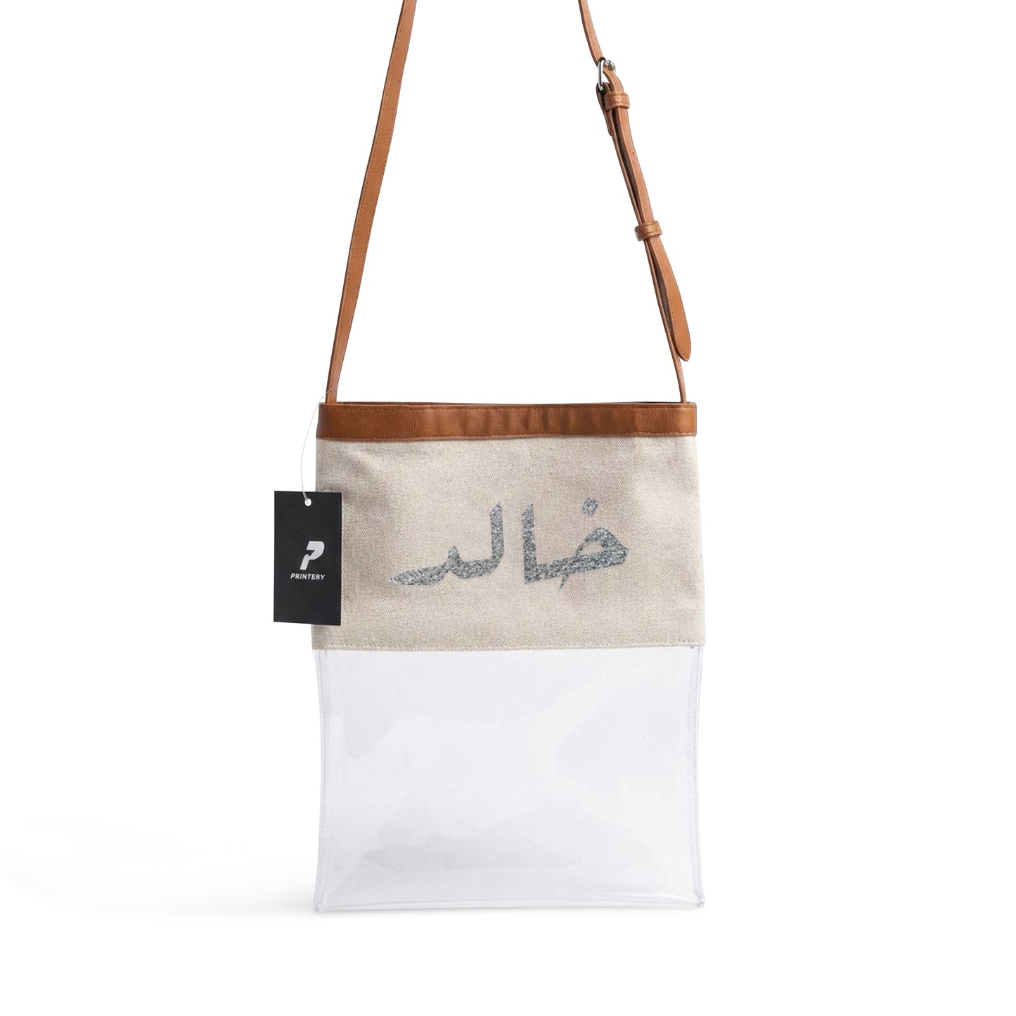 Gergean Leather Rectangle Cross Bag RD02 - Silver