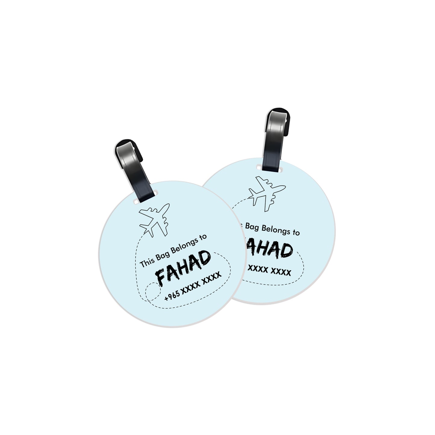 Travel Tags D01 Blue