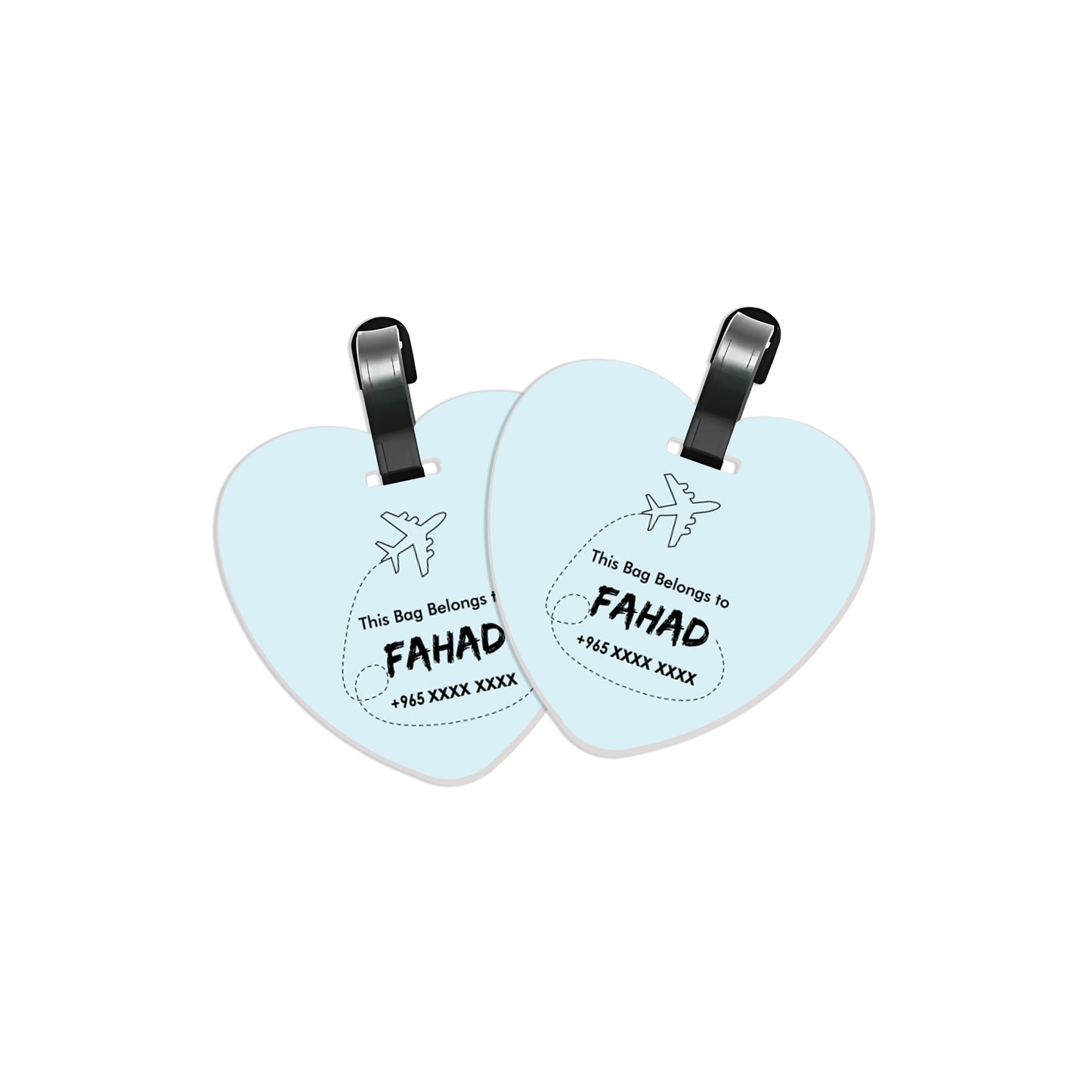 Travel Tags D01 Blue