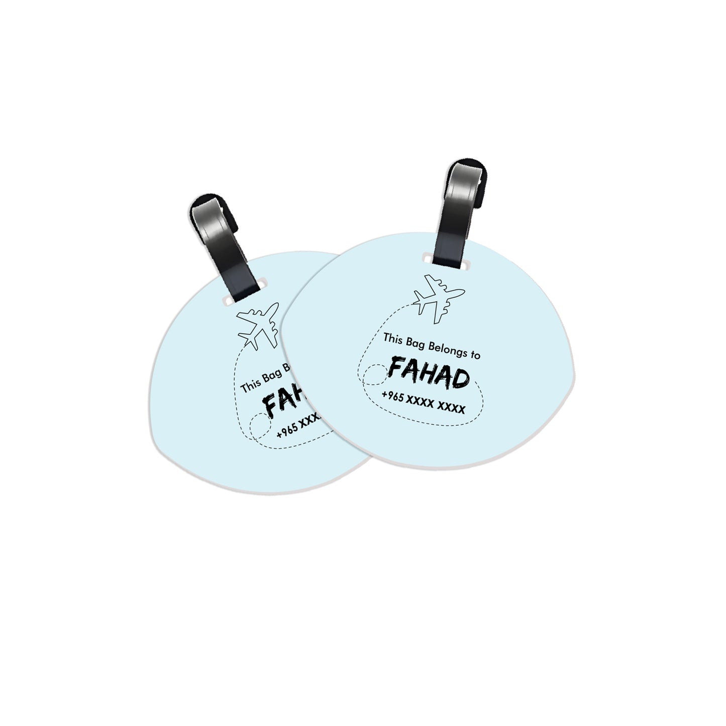 Travel Tags D01 Blue