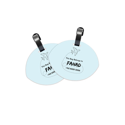 Travel Tags D01 Blue