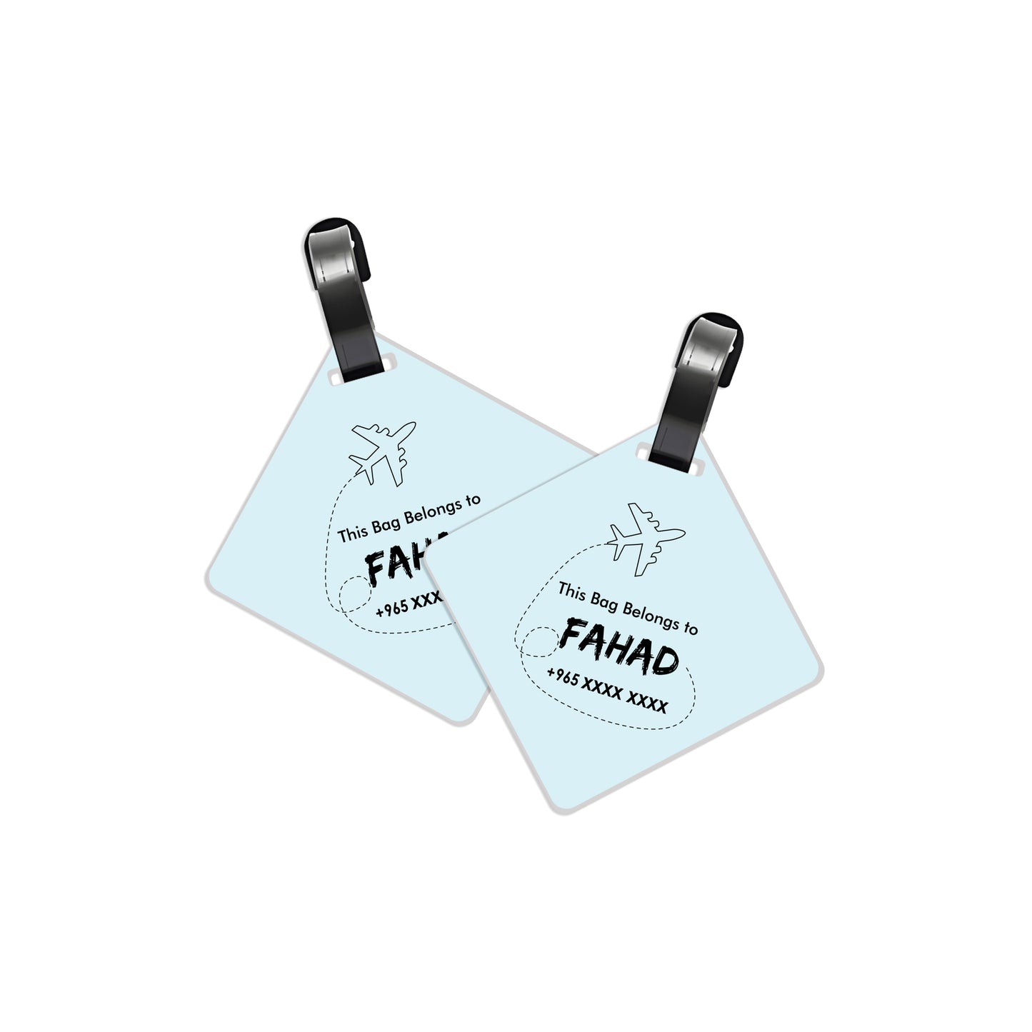 Travel Tags D01 Blue