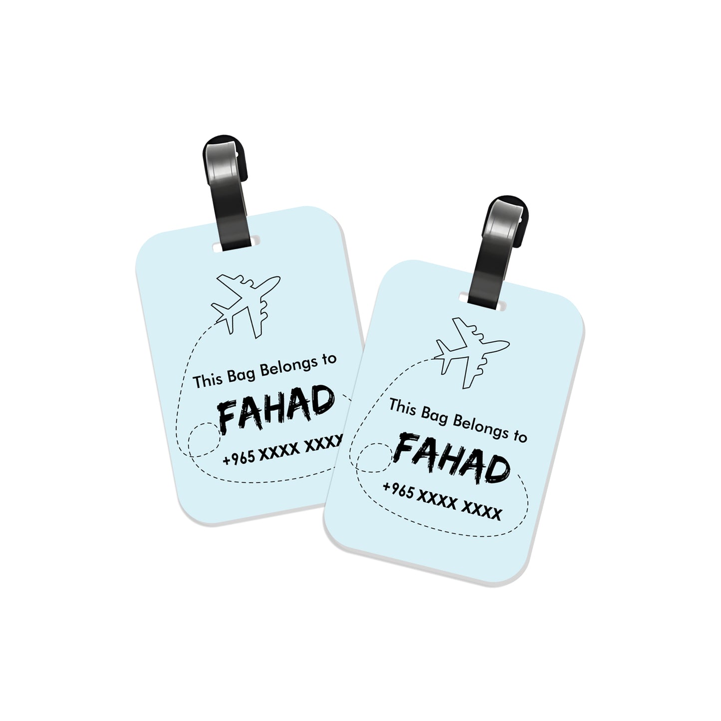 Travel Tags D01 Blue