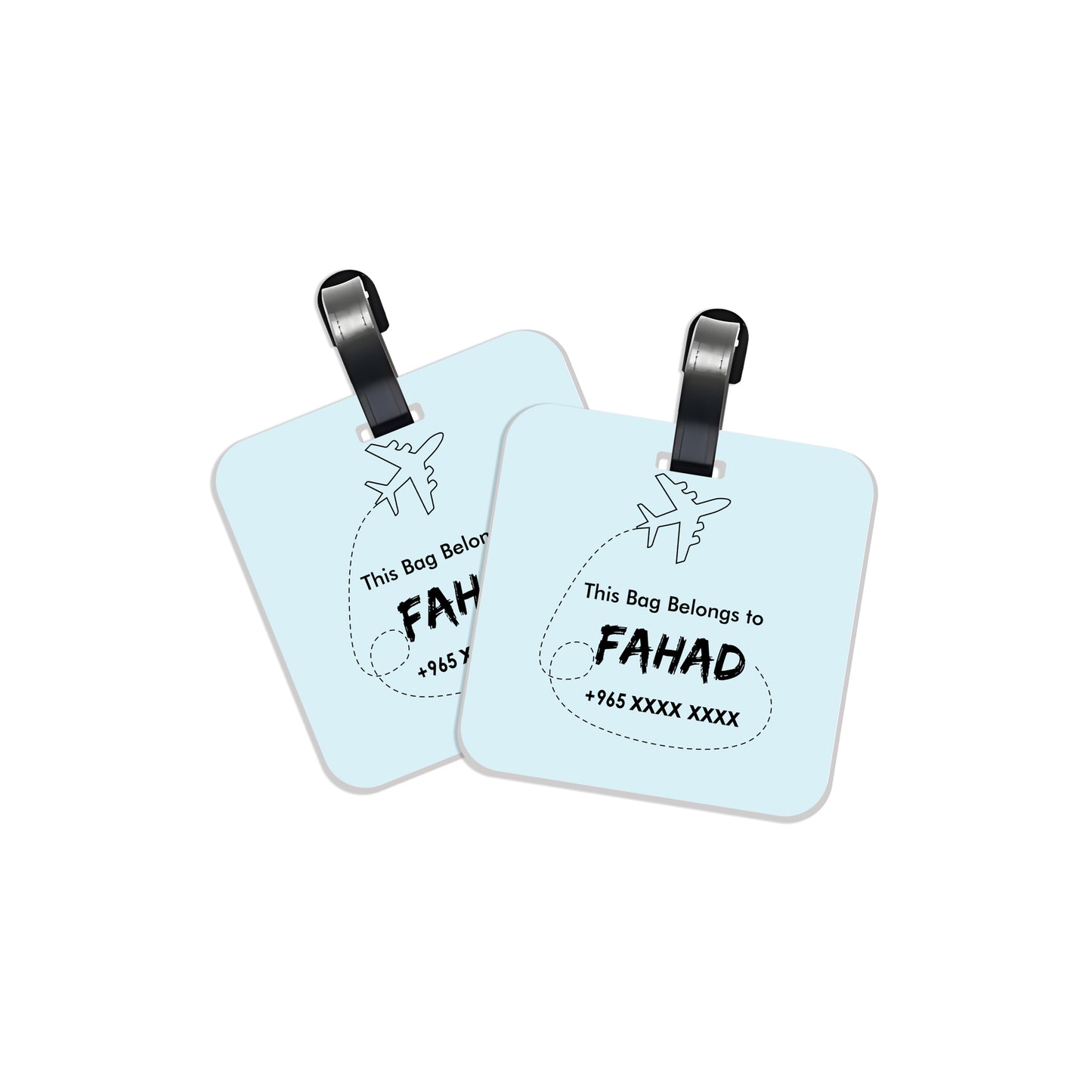 Travel Tags D01 Blue