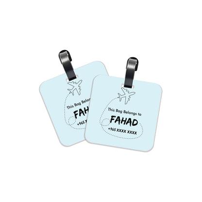 Travel Tags D01 Blue