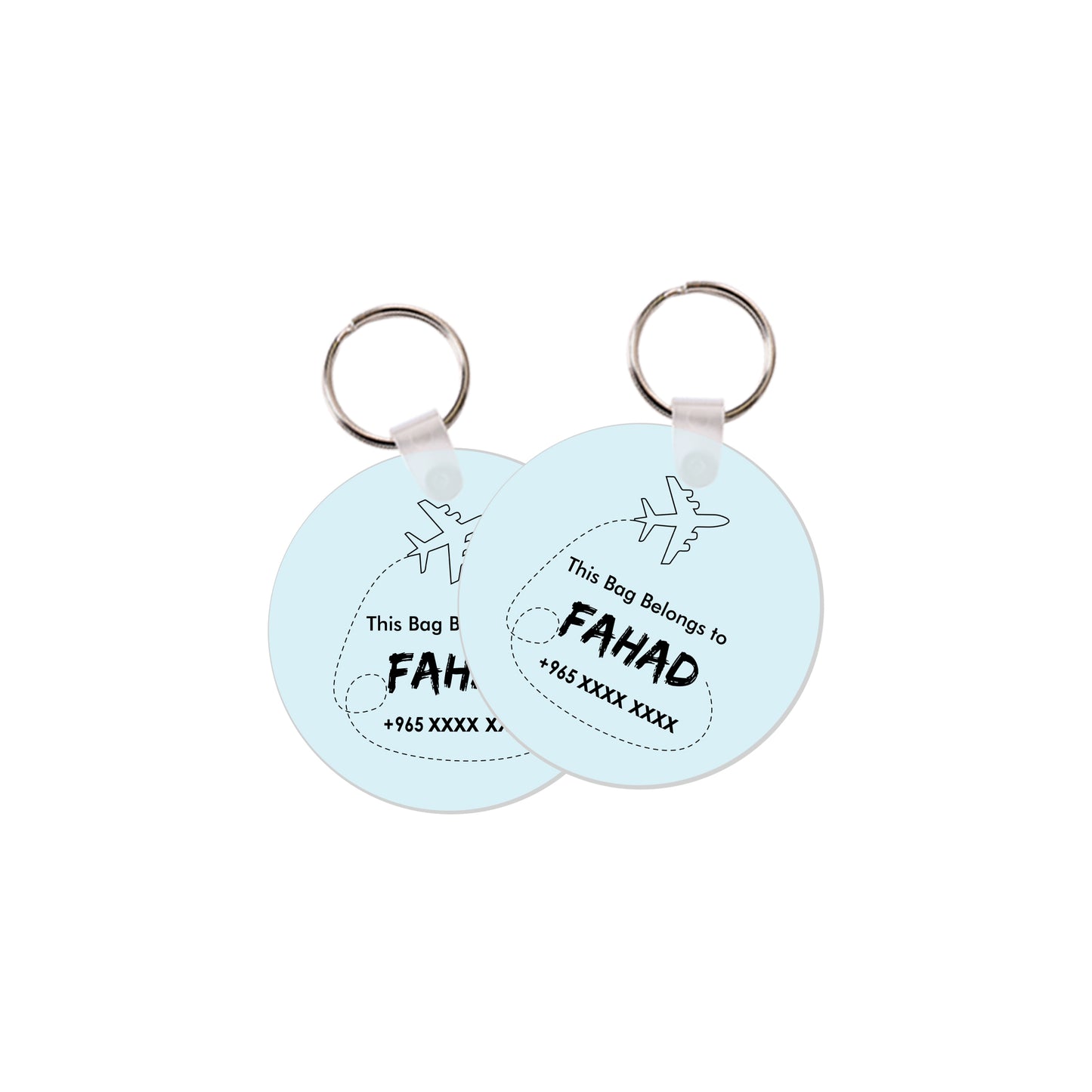 Travel Tags D01 Blue
