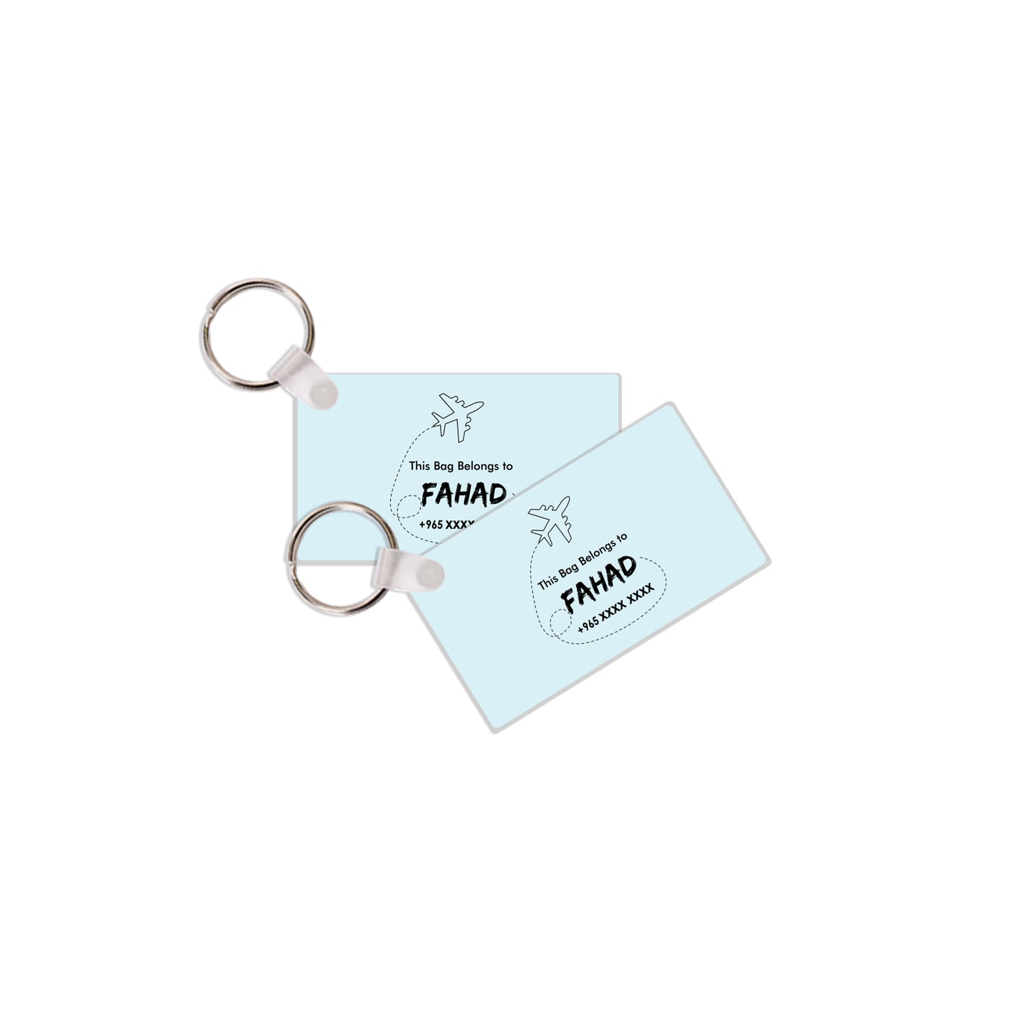 Travel Tags D01 Blue