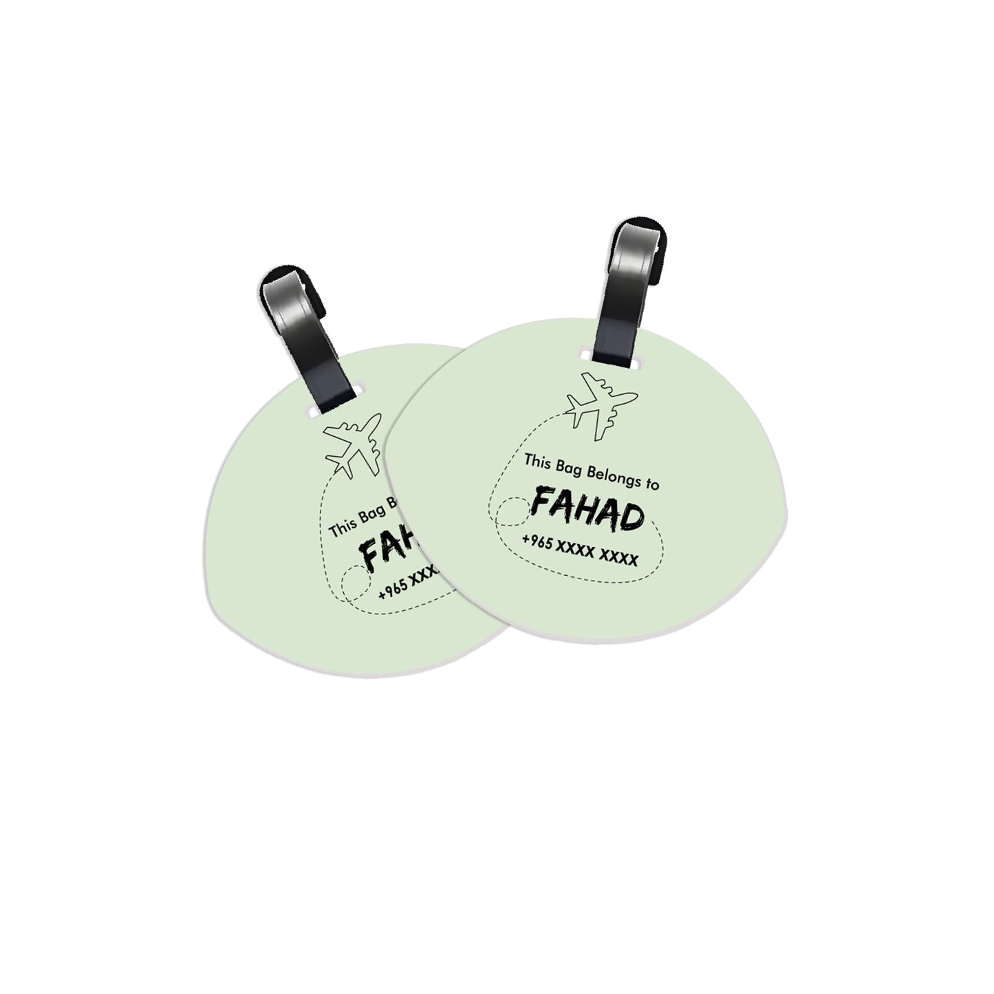 Travel Tags D01 Green