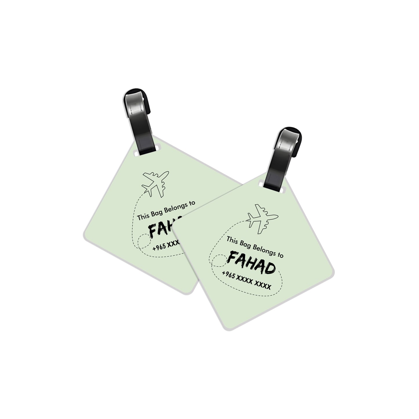 Travel Tags D01 Green