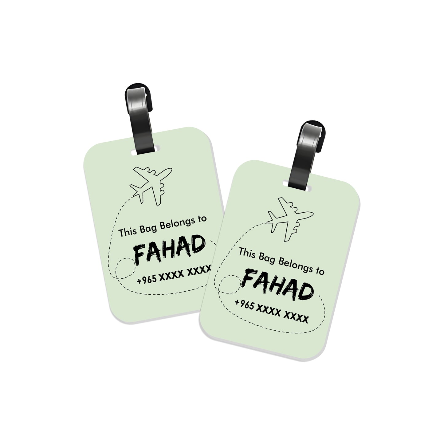 Travel Tags D01 Green