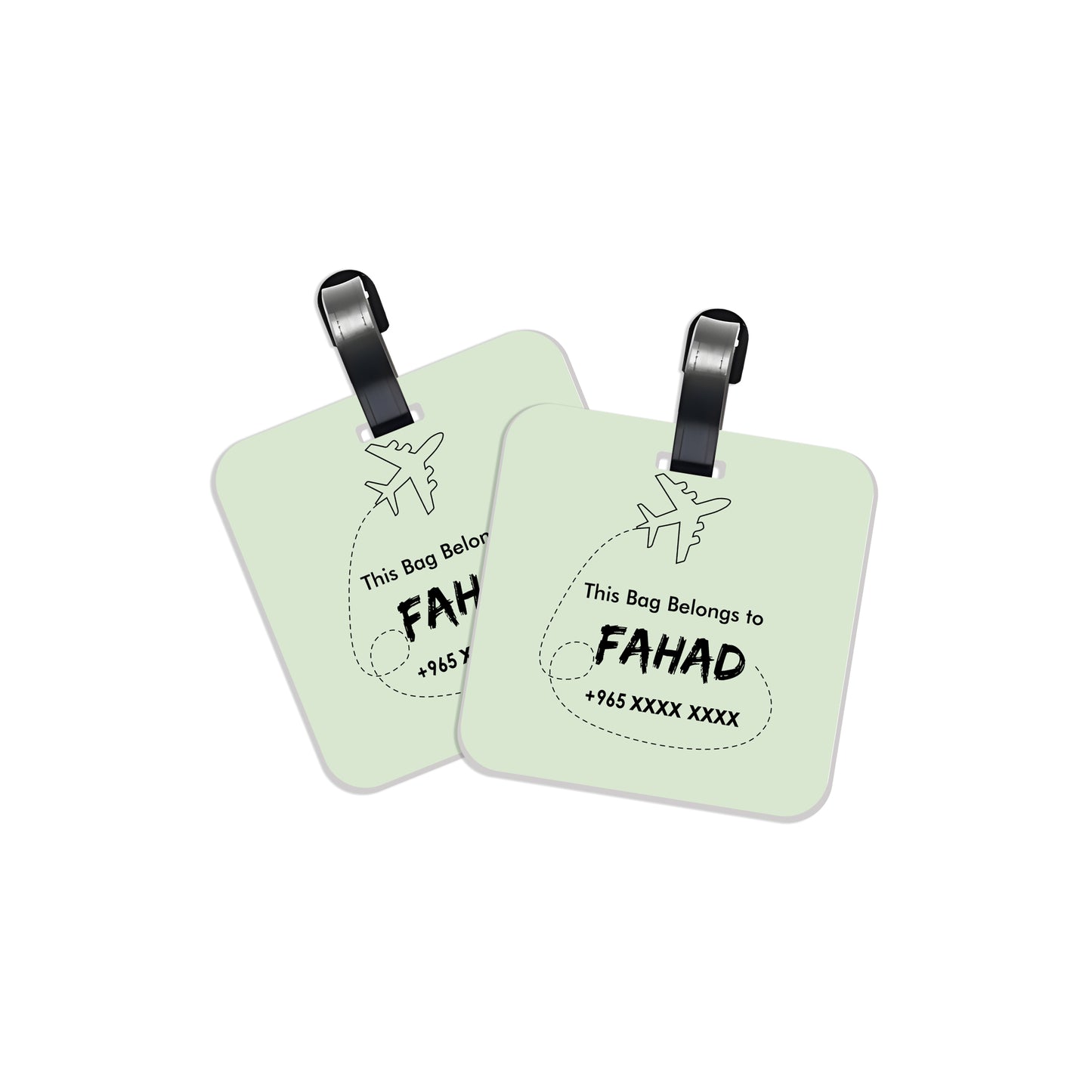 Travel Tags D01 Green