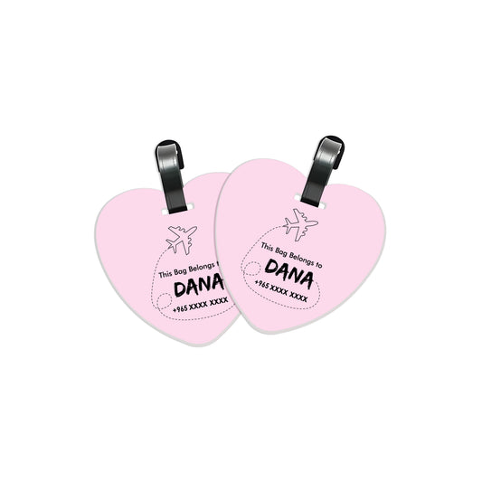 Travel Tags D01 Pink
