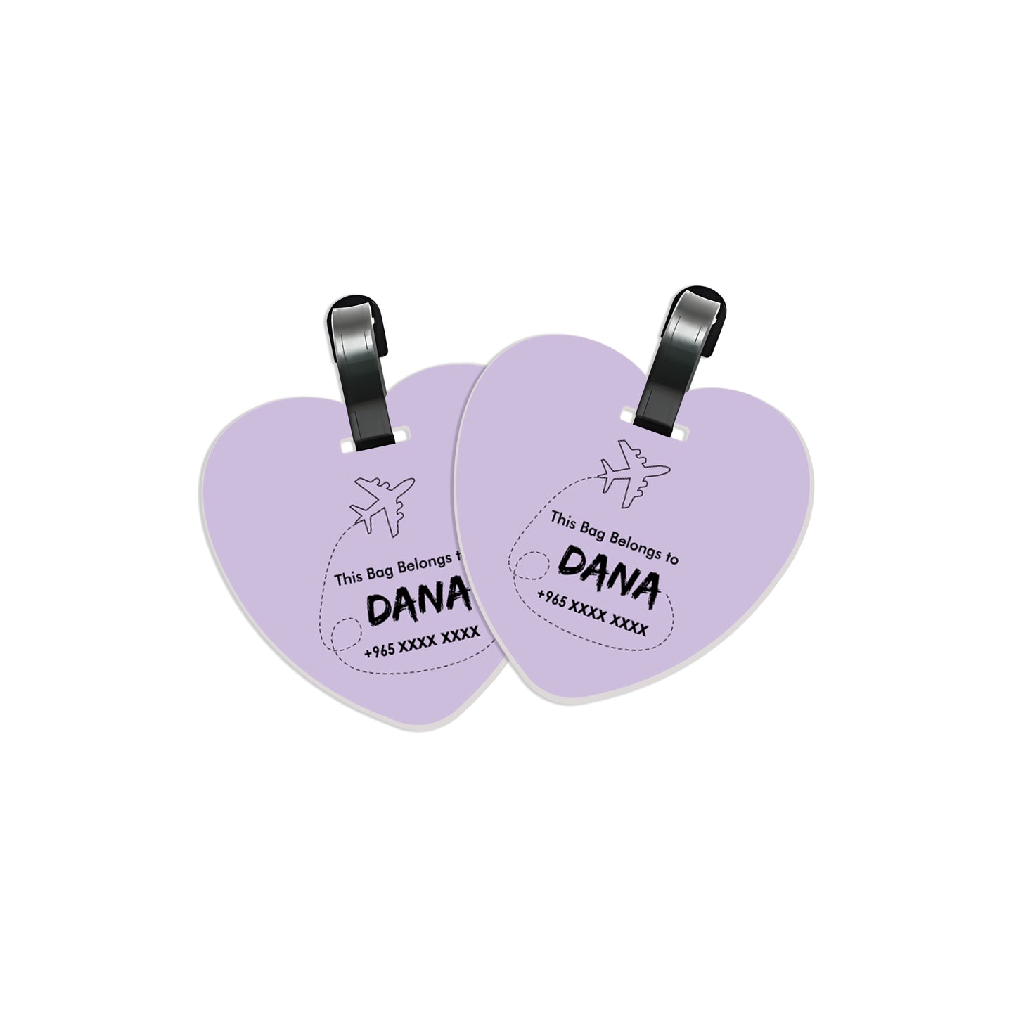 Travel Tags D01 Purple
