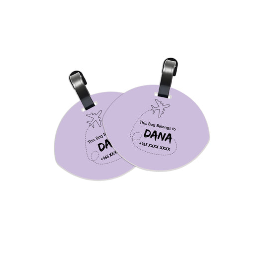 Travel Tags D01 Purple