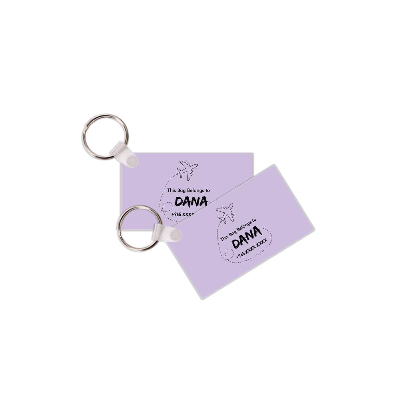 Travel Tags D01 Purple