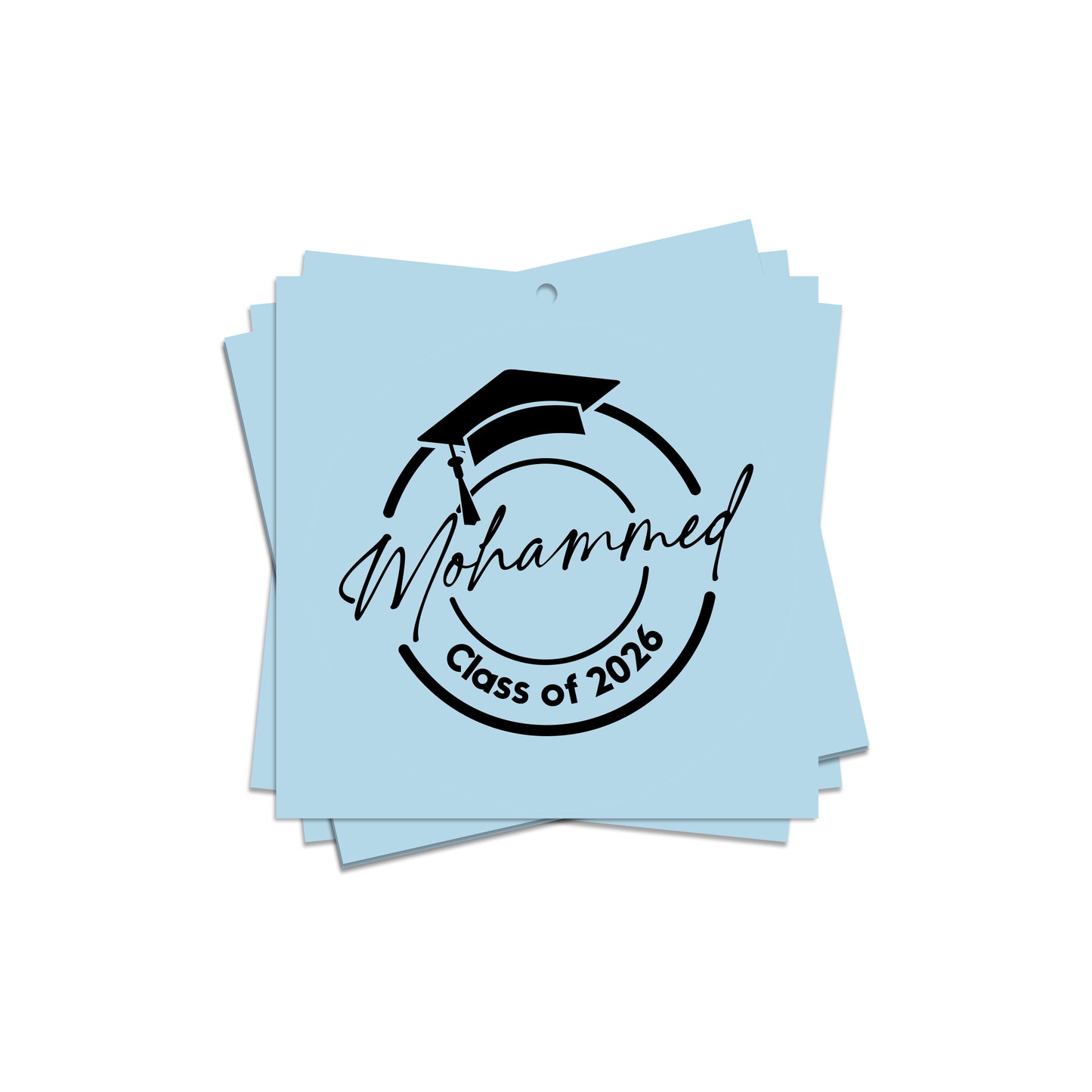 Square Graduation Cards / Stickers D02