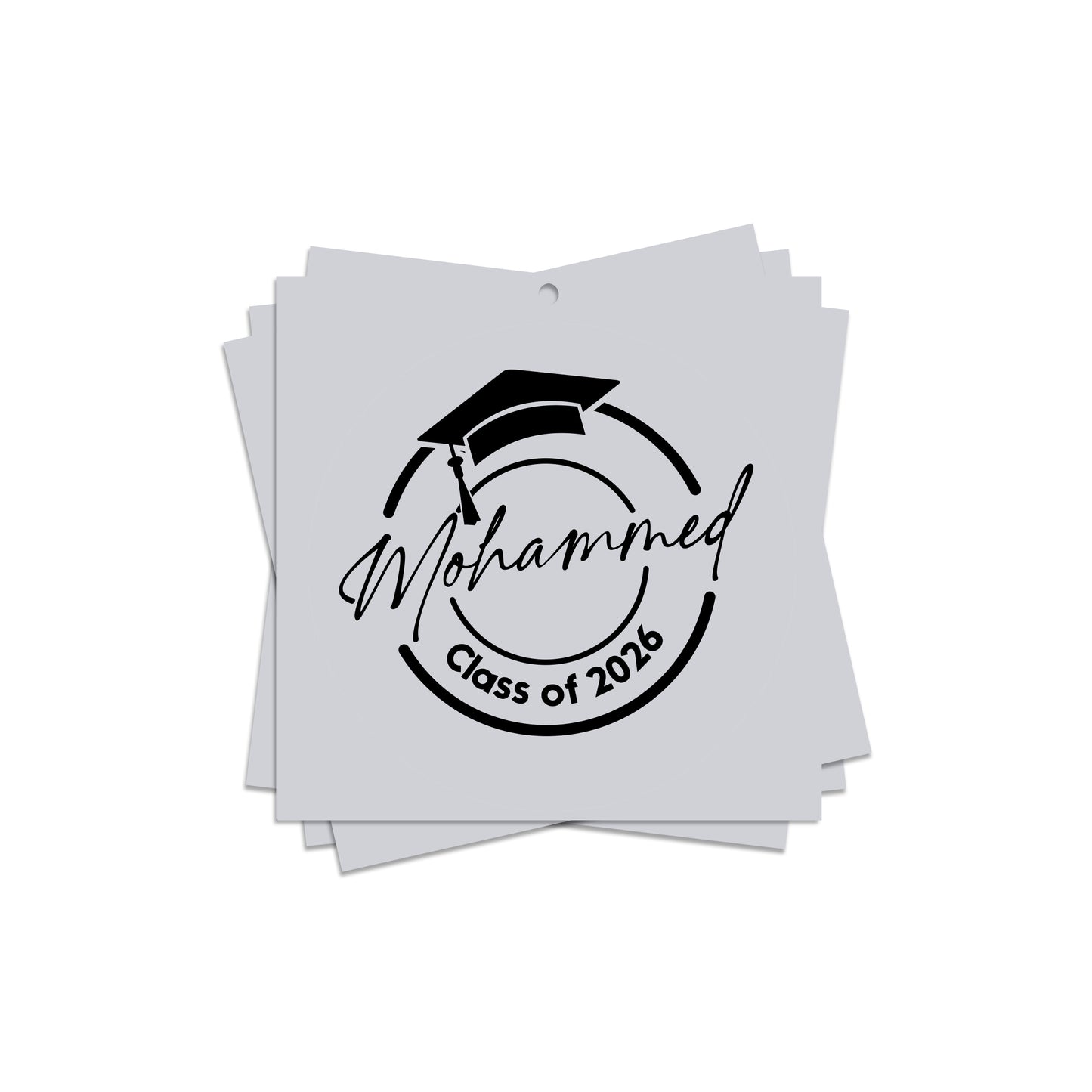 Square Graduation Cards / Stickers D02