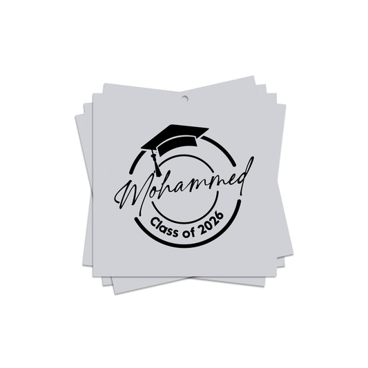 Square Graduation Cards / Stickers D02