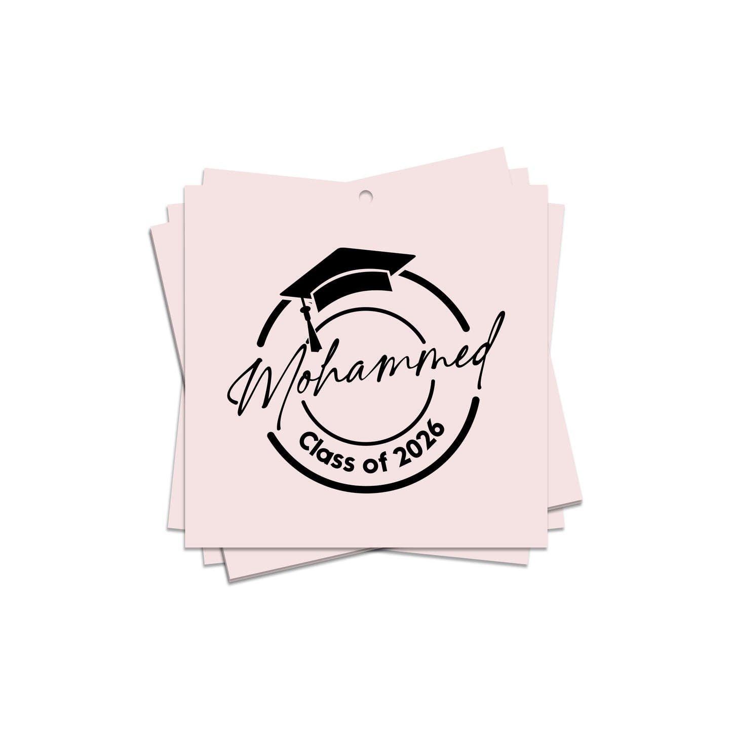 Square Graduation Cards / Stickers D02