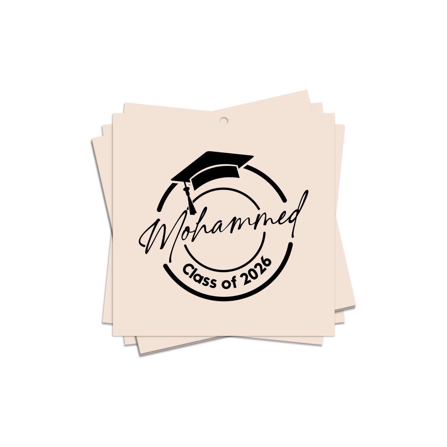 Square Graduation Cards / Stickers D02