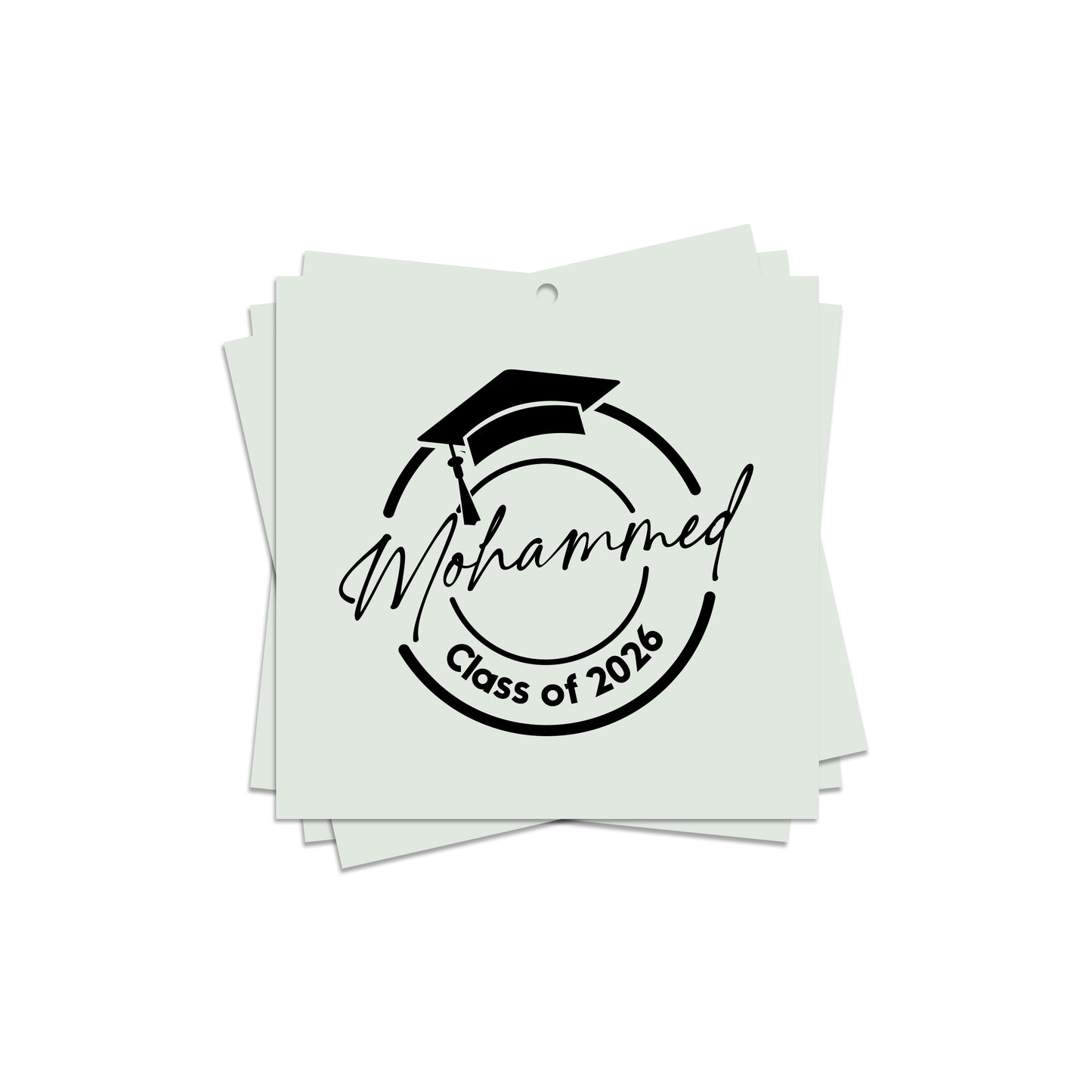 Square Graduation Cards / Stickers D02