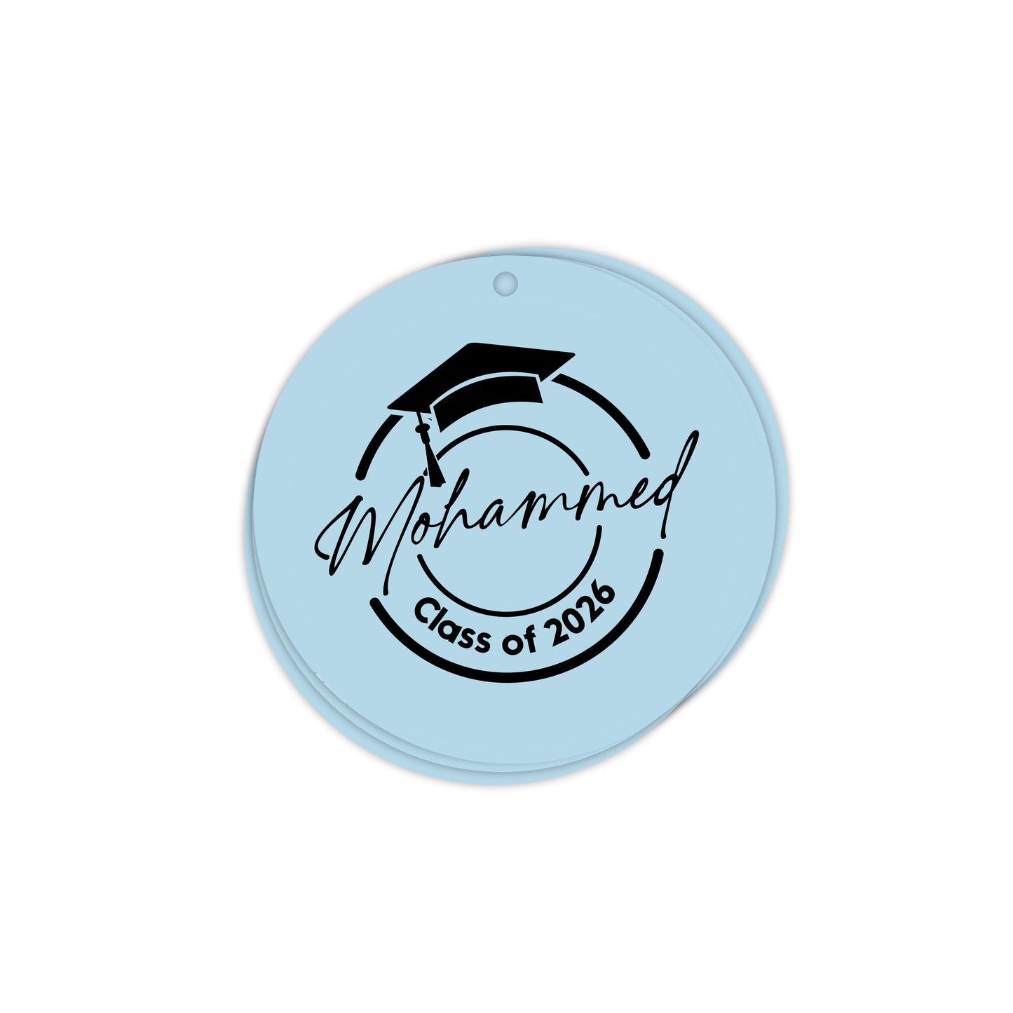 Circle Graduation Cards / Stickers D02