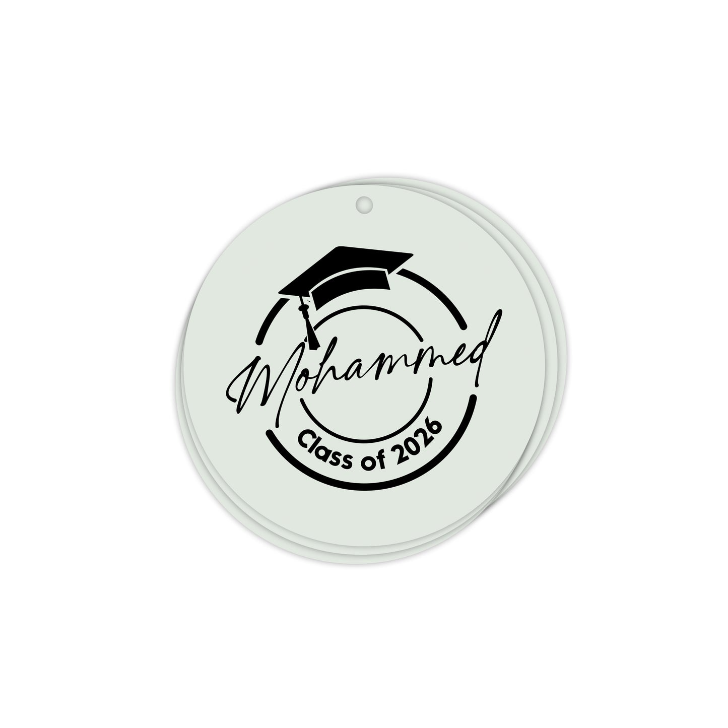 Circle Graduation Cards / Stickers D02