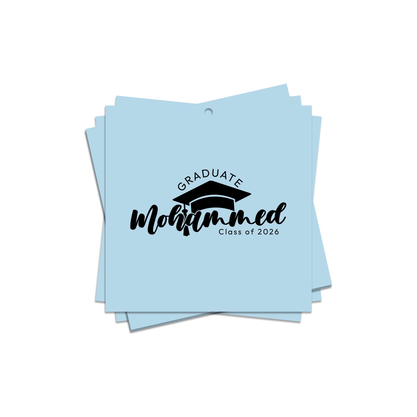 Square Graduation Cards / Stickers D03