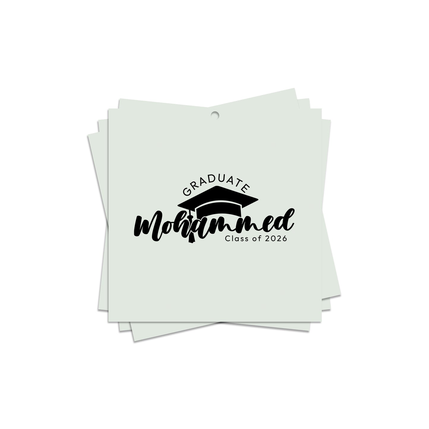 Square Graduation Cards / Stickers D03