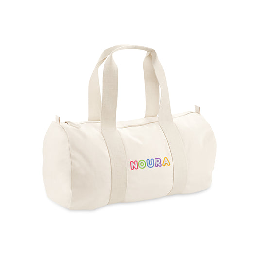 Natural Color Organic Barrel Bag D11
