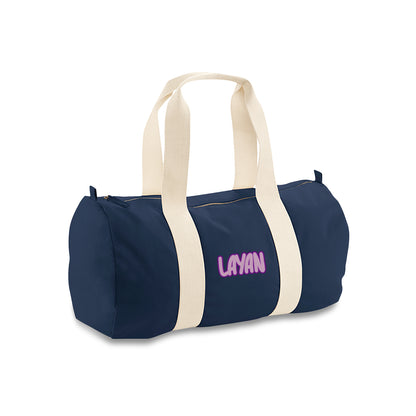 Navi Blue Organic Barrel Bag D13