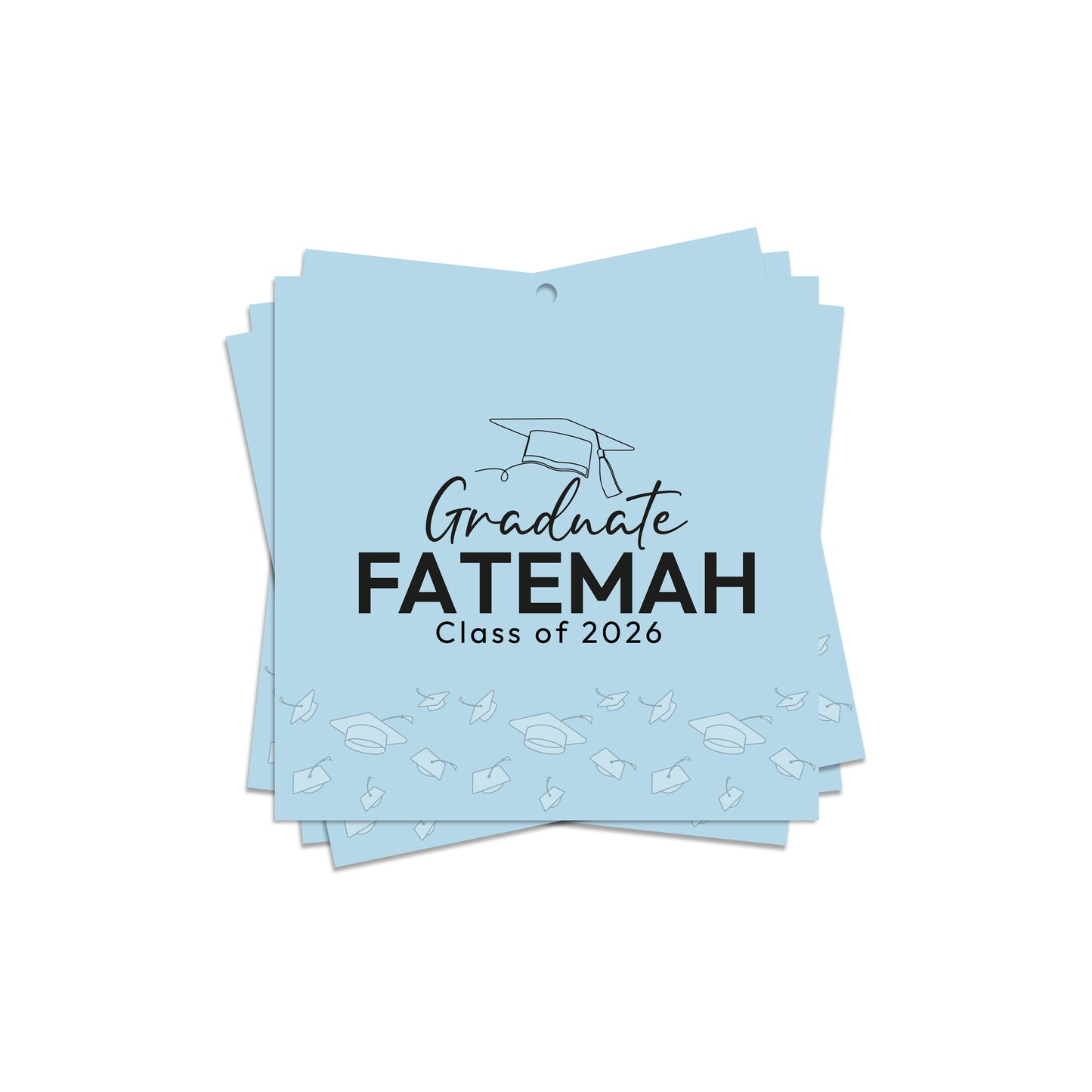 Square Graduation Cards / Stickers D01