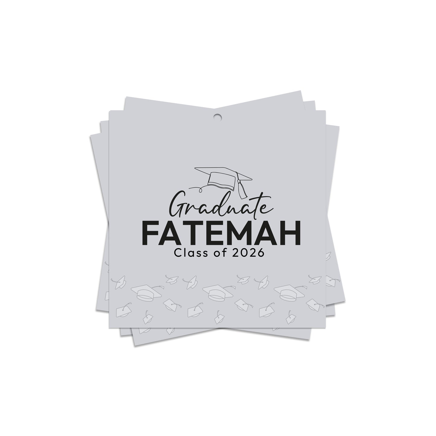 Square Graduation Cards / Stickers D01