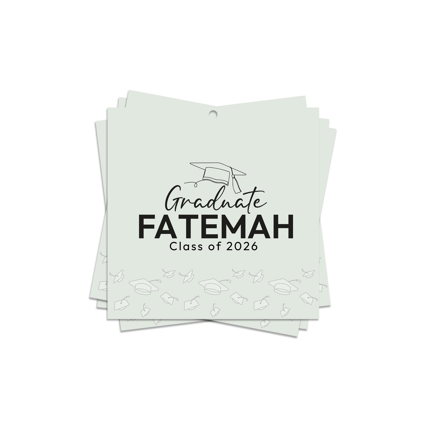 Square Graduation Cards / Stickers D01