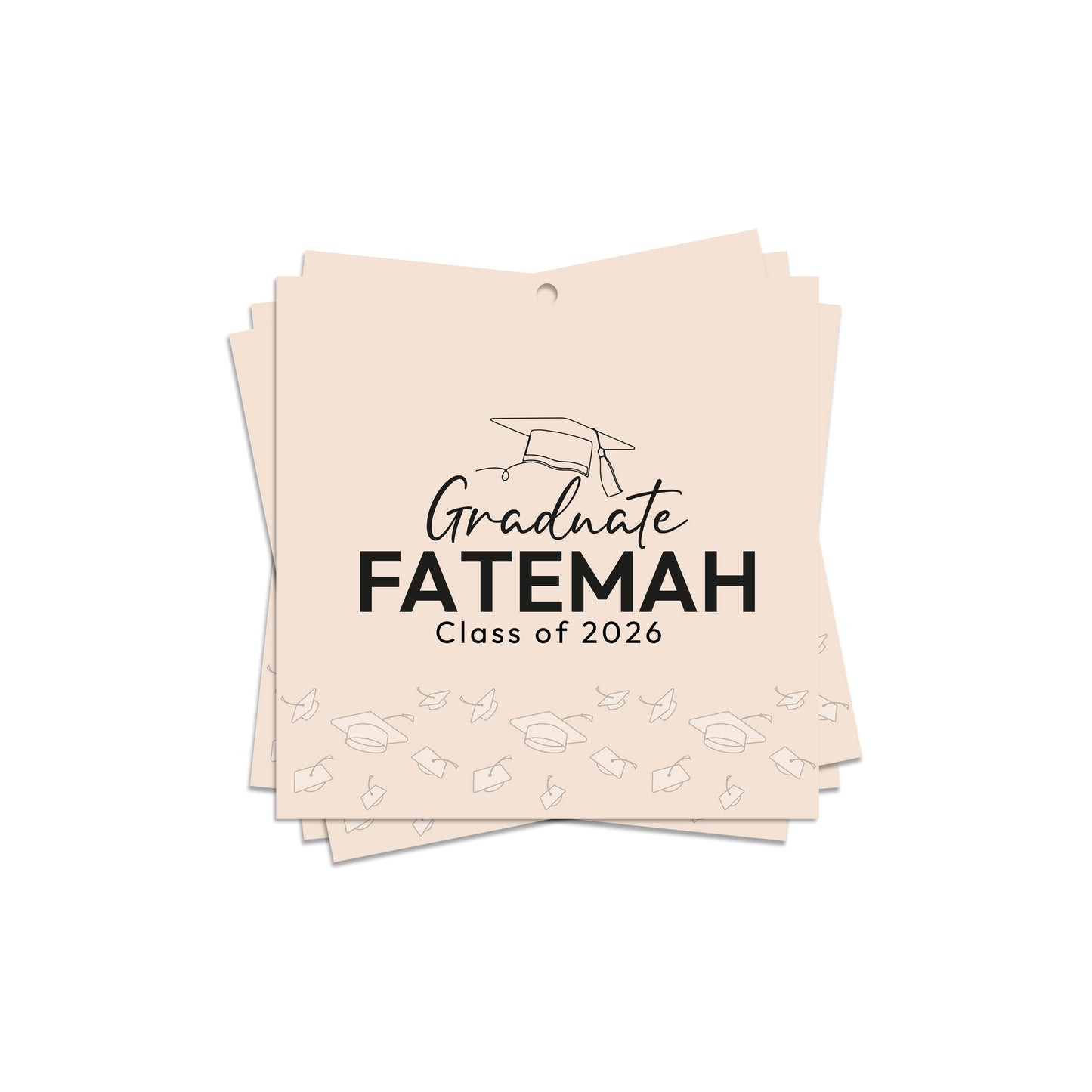 Square Graduation Cards / Stickers D01