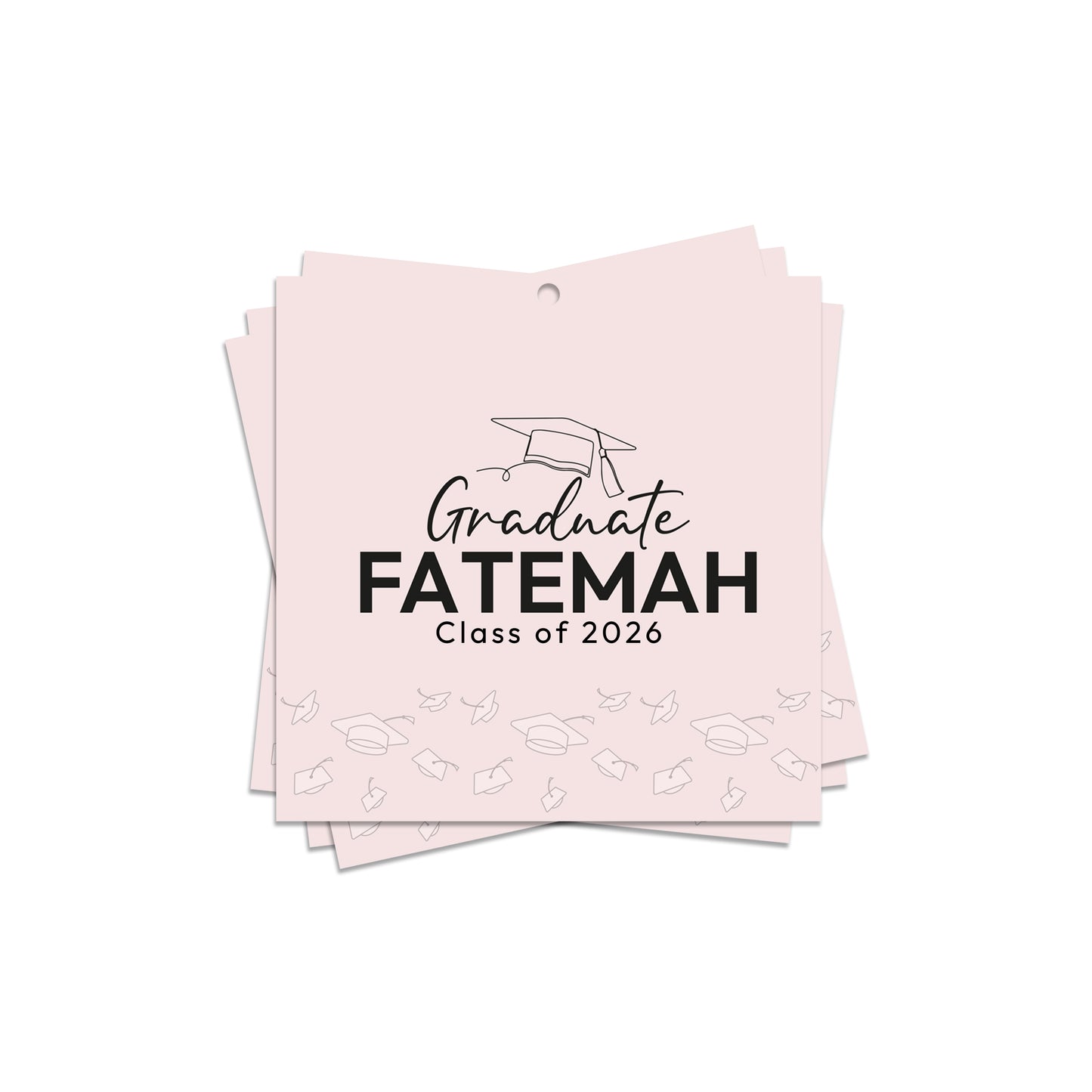 Square Graduation Cards / Stickers D01