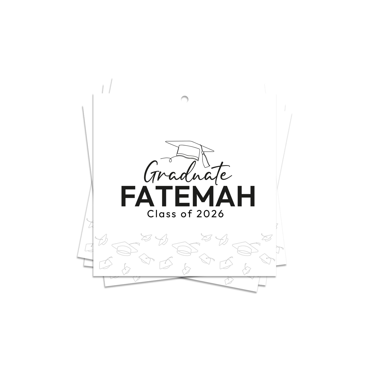 Square Graduation Cards / Stickers D01
