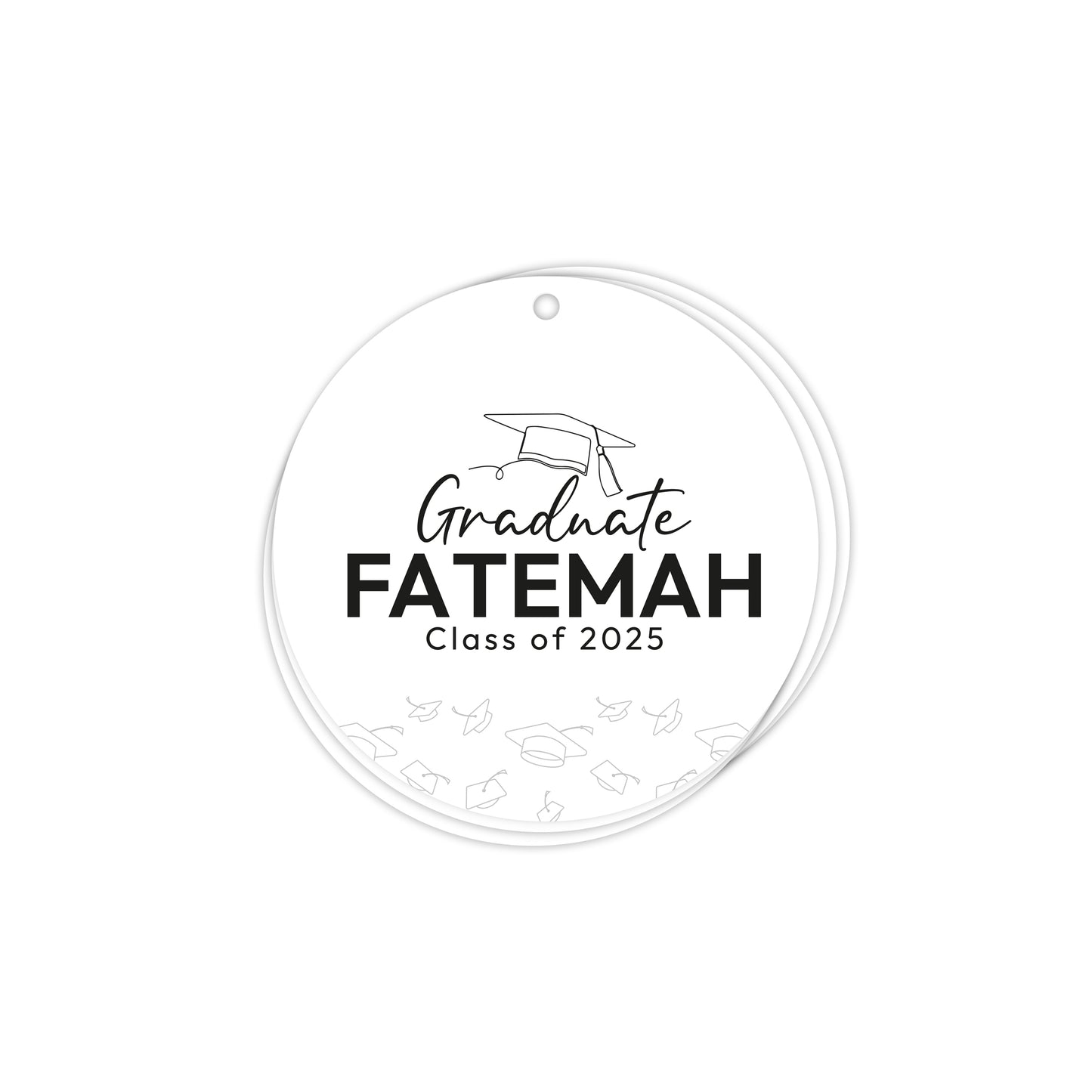Circle Graduation Cards / Stickers D01