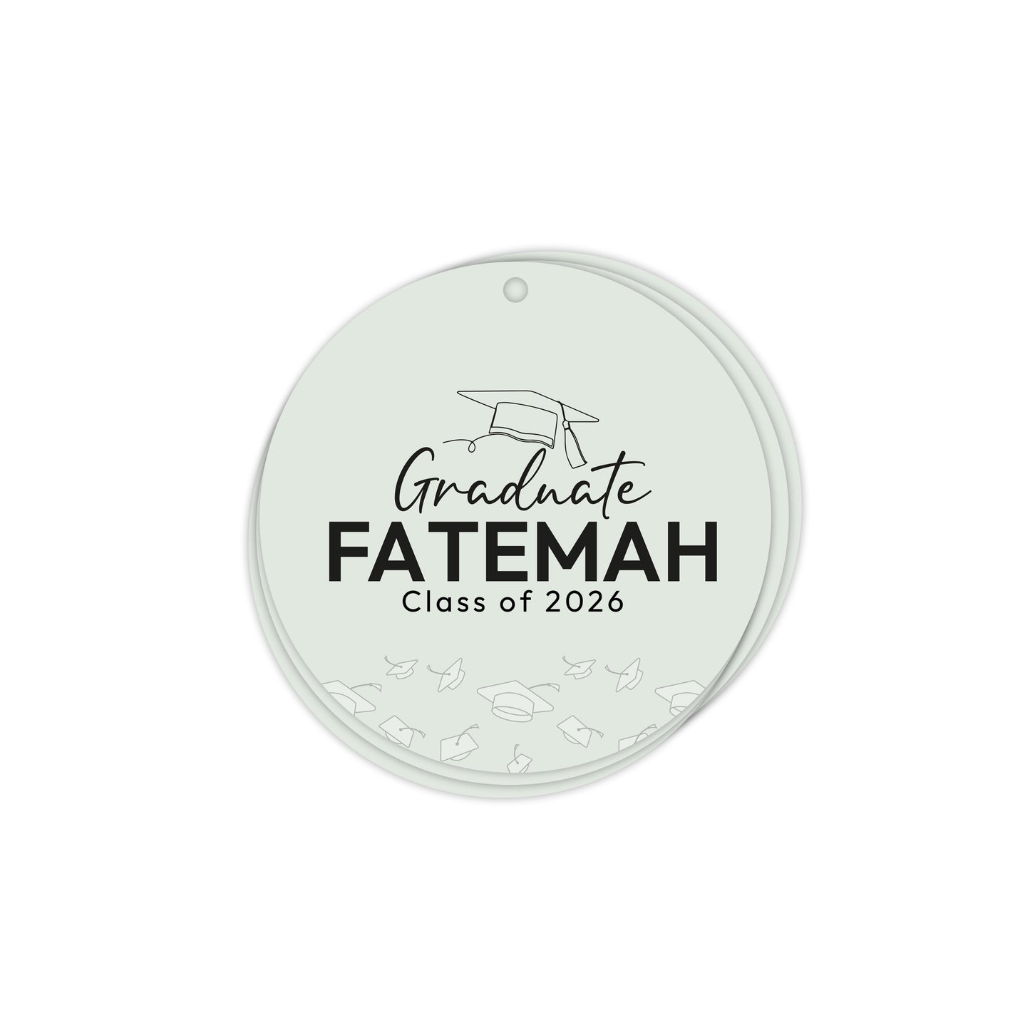 Circle Graduation Cards / Stickers D01