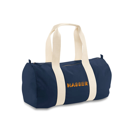 Navi Blue Organic Barrel Bag D05