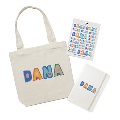 Tote bag, Notebook & Sticker Gift Set D684