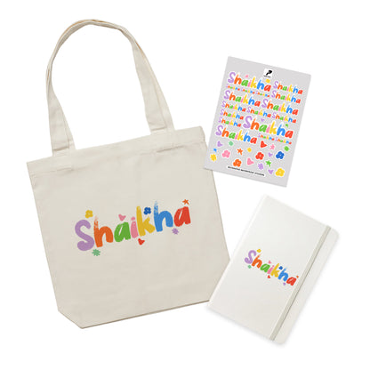 Tote bag, Notebook & Sticker Gift Set D685