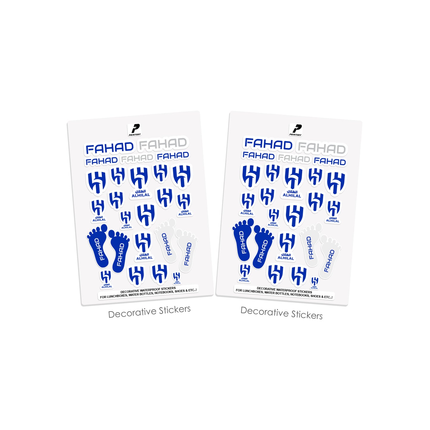 School Label Stickers Pack D126 - Al Hilal