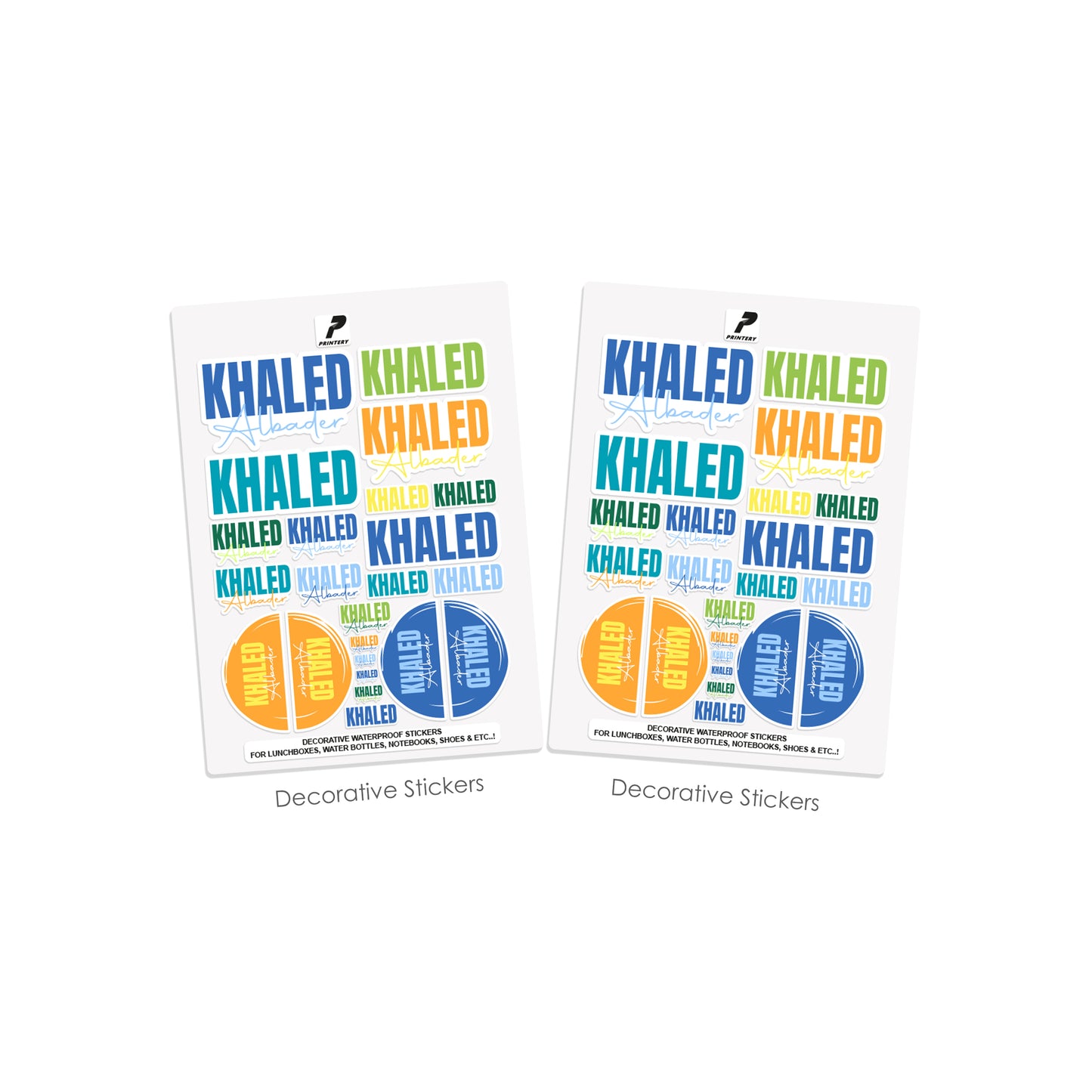 School Label Stickers Pack D178 - Boy